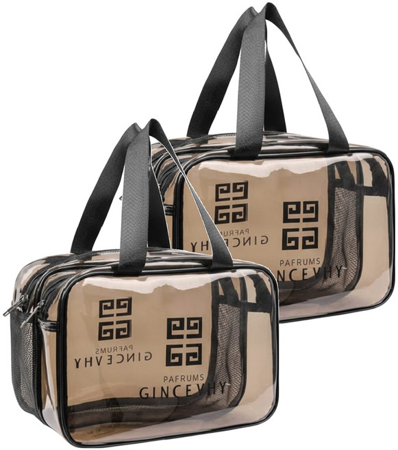 FAmILyLIFE 生活 雙層乾濕分離洗潄運動收納包 2個