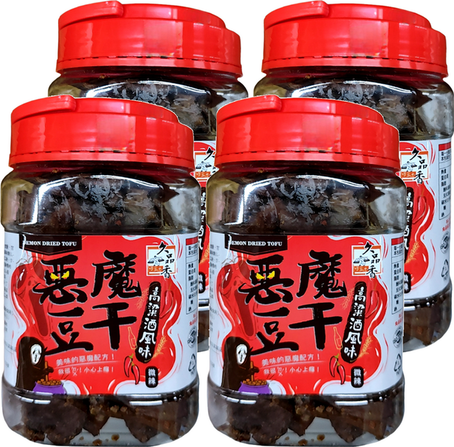久品香 惡魔豆干, 350g, 4罐