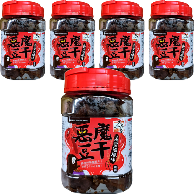 久品香 惡魔豆干, 350g, 5罐