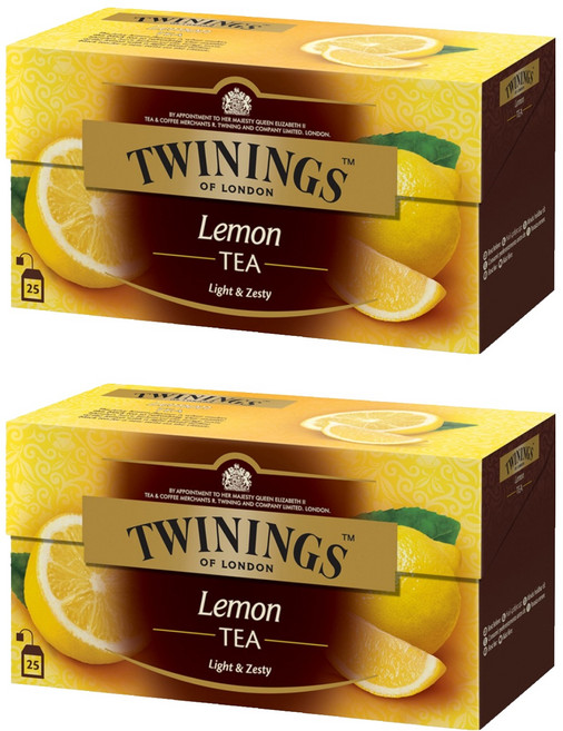 TWININGS 唐寧茶 檸檬茶茶包, 2g, 25包, 2盒