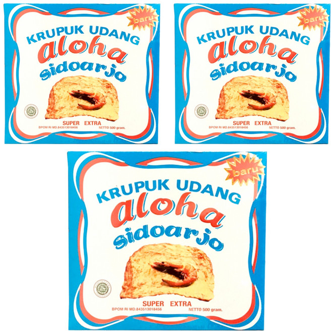 Aloha 蝦味生脆片, 500g, 3盒