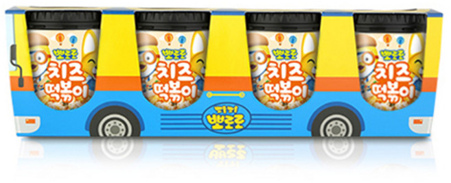 뽀로로 치즈 떡볶이, 110g, 4개