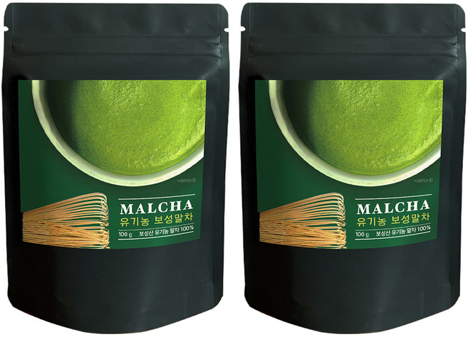 대한다업 유기농 보성말차, 2개, 1개입, 100g
