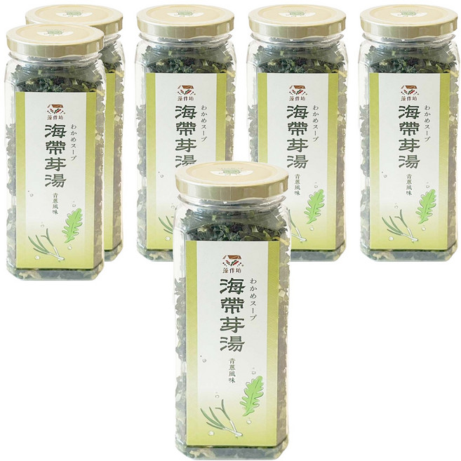 藻作坊 海帶芽湯 植物五辛素 青蔥風味, 120g, 6罐