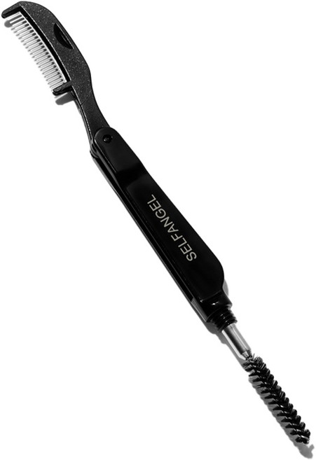 셀프천사 아이브로우 눈썹 스크류 마스카라 빗, 블랙, 1개