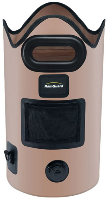 RainGuard 旅行摺疊泡腳桶 含排水孔, 1個, 咖啡色