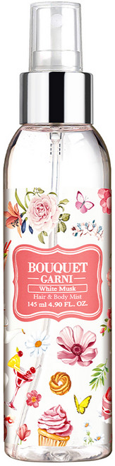 부케가르니 프래그런스드 헤어 앤 바디미스트 화이트머스크, 145ml, 1개