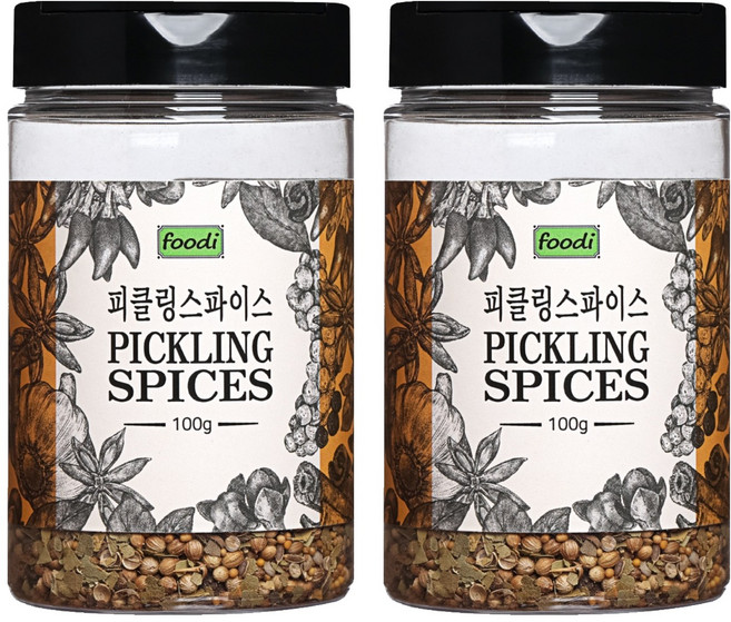 푸디 피클링스파이스, 100g, 2개