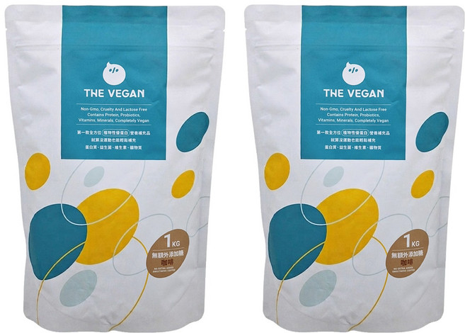 THE VEGAN 樂維根 植物性優蛋白, 2包, 1kg