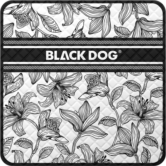 BLACK DOG 黑狗 聲波戶外野餐墊防潮墊帳篷地墊, 花間謐境