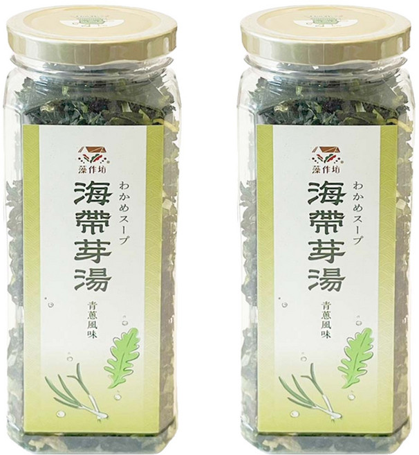 藻作坊 海帶芽湯 植物五辛素 青蔥風味, 120g, 2罐