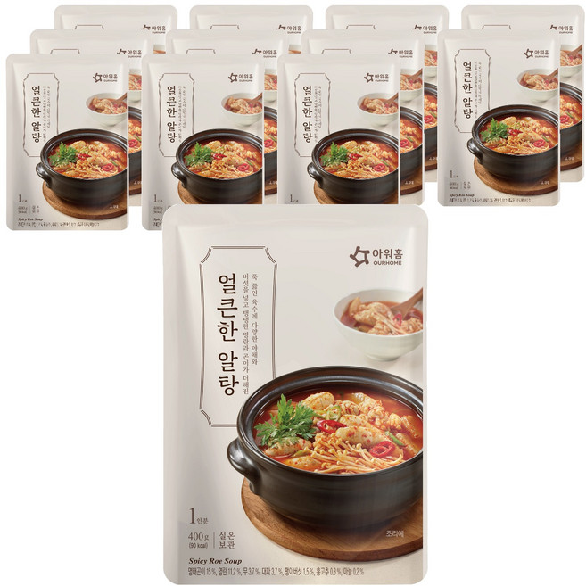 아워홈 얼큰한 알탕, 12개, 400g