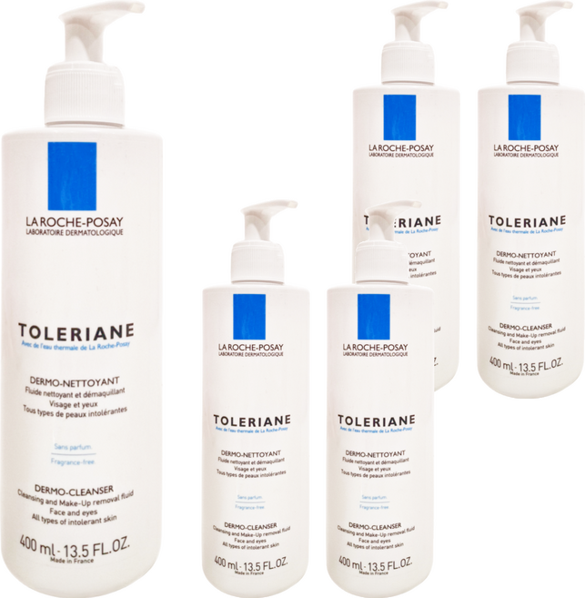 LA ROCHE POSAY 理膚寶水 多容安清潔卸妝乳液, 400ml, 5瓶