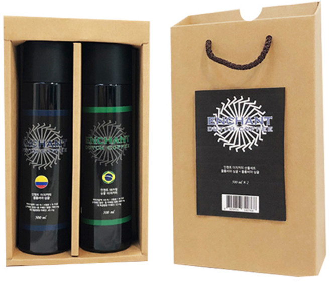 인첸트 더치커피 선물세트, 브라질 싱글 500ml + 콜롬비아 싱글 500ml, 1세트