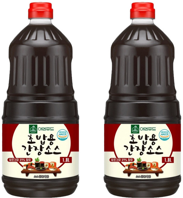이엔푸드 초밥용 간장소스, 1.8L, 2개