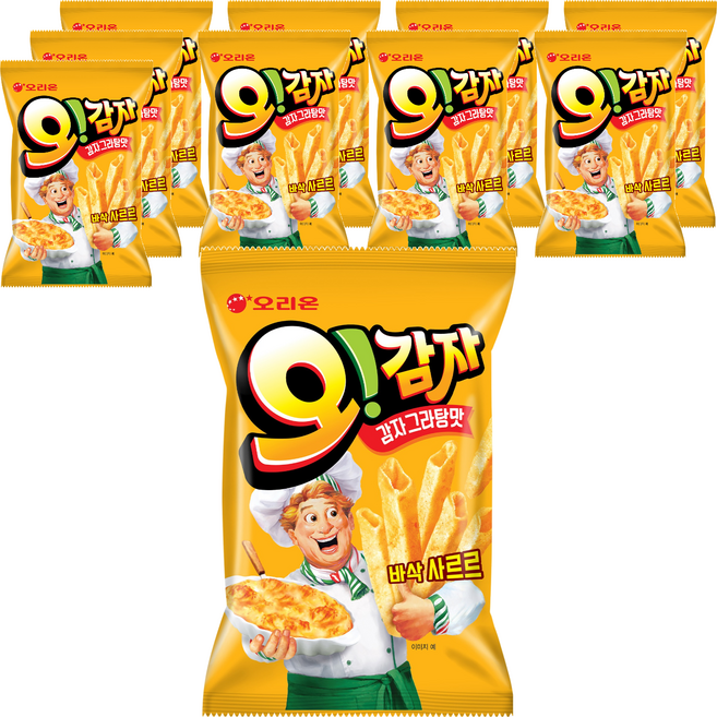 오리온 오감자 그라탕 스낵, 50g, 10개