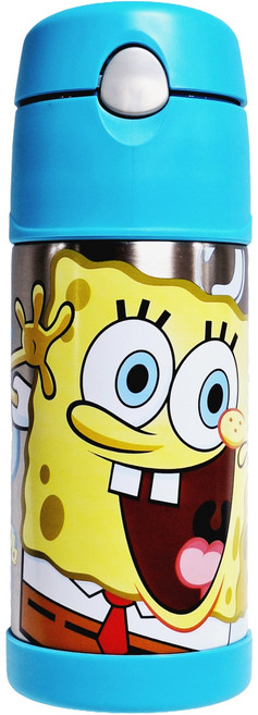 THERMOS 膳魔師 不銹鋼真空杯瓶, 藍色, 1個, 400ml