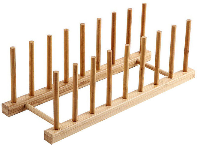 日式楠竹八層杯盤架, 1個