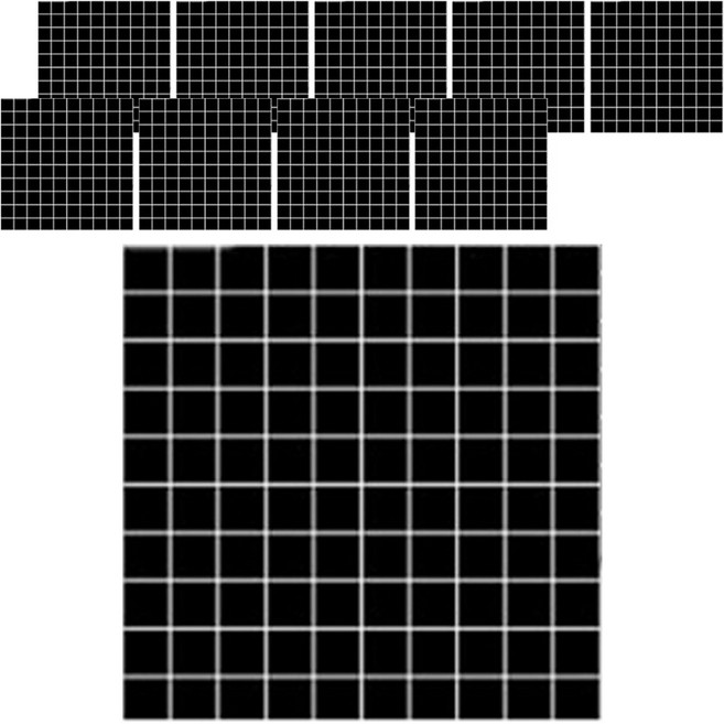 조각스티커 고무자석 1515 150 x 150 mm, 10개