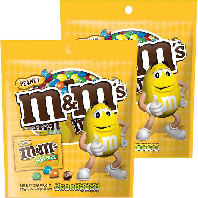엠앤엠즈 피넛 펀사이즈, 230g, 2개