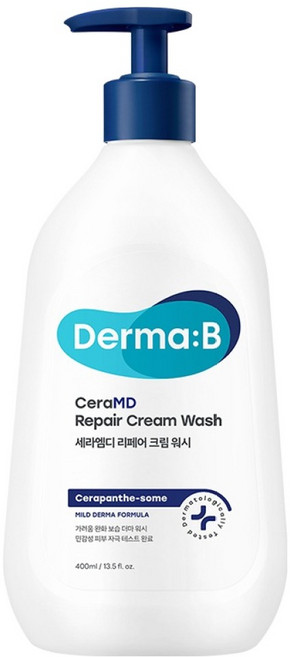 Derma B 神經醯胺潤膚沐浴乳 無香, 400ml, 1瓶
