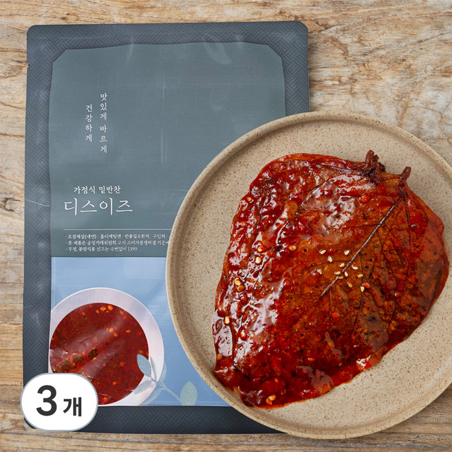 디스이즈 양념 콩잎, 500g, 3개