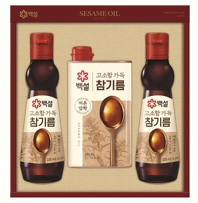 백설 고소함 가득 참기름 2호 + 쇼핑백, 1세트