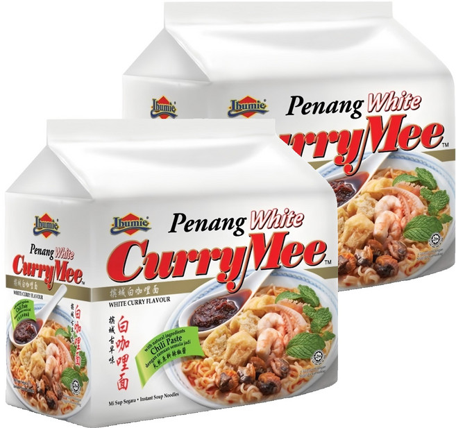 Ibumie 益福 檳城白咖哩湯麵 經濟包 105g, 8包