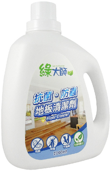 Green Master 綠大師 抗菌防蟲地板清潔劑, 2L, 1瓶