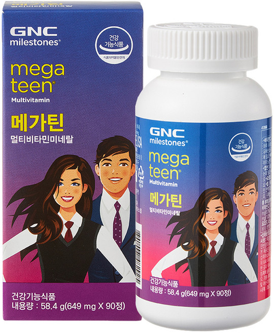 GNC 메가틴 멀티비타민 미네랄, 90정, 1개