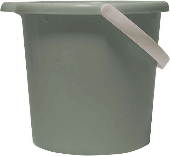 GINII 基尼 質感加厚手提水桶 12L(34.5 x 33.2 x 27.3cm) 600g, 莫蘭迪綠, 1個