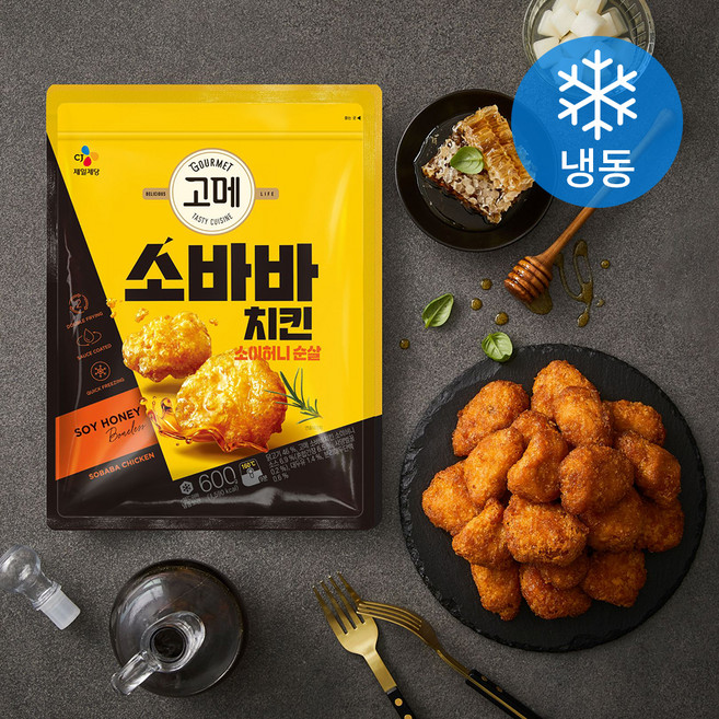 고메 소바바치킨 소이허니 순살 (냉동), 600g, 1개