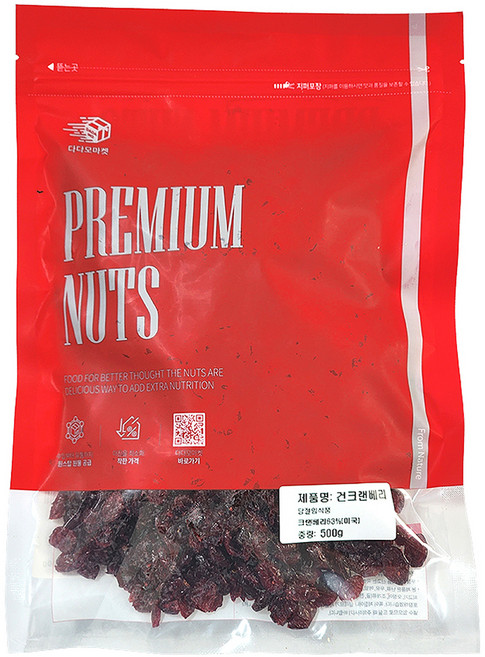 Dadamomarket 蔓越莓乾, 500g, 1個