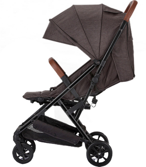 에어보스 기내반입 캐리어 유모차 V90 + 컵홀더 + 보관가방 세트, 에쉬블랙