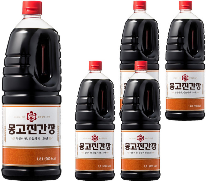 몽고진간장, 1.8L, 5개