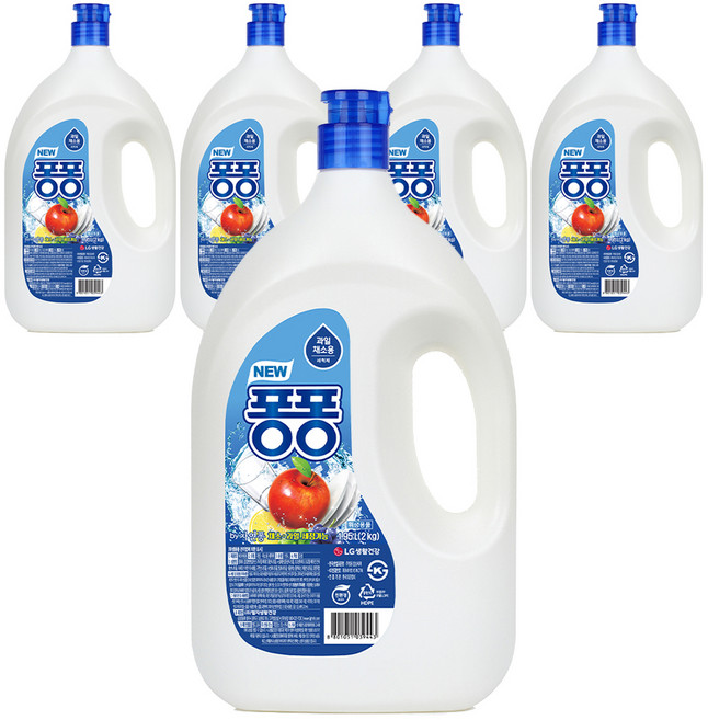 퐁퐁 뉴 주방세제, 1.95L, 5개
