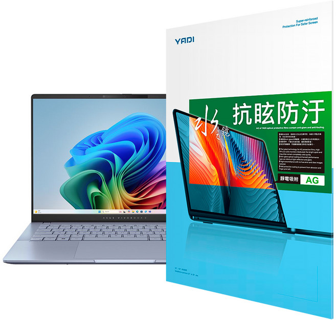 YADI 亞第 防眩抗反光16：10水之鏡保護貼 ASUS ASUS Vivobook S 14 S5406SA專用 PF4HAG-W140, 1片