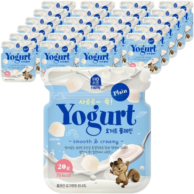 HOME&KiDS 輕鬆入口優格 原味, 20g, 24個