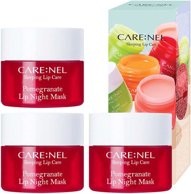 까레넬 석류 립 나이트 마스크, 5g, 3개