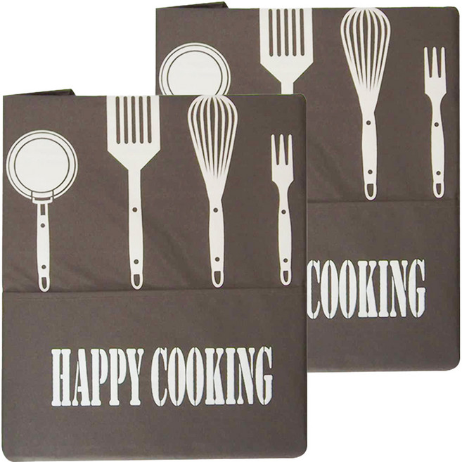 minono 米諾諾 防水防油料理圍裙, 黑色, 2件