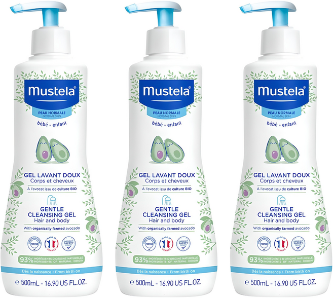 무스텔라 젠틀 클렌징 젤, 500ml, 3개