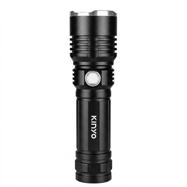 Kinyo 充電式P50強光手電筒 LED-670, 1個