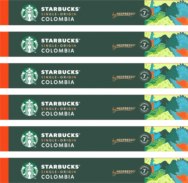 스타벅스 네스프레소 싱글 오리진 콜롬비아 캡슐커피, 5.7g, 10개입, 6개