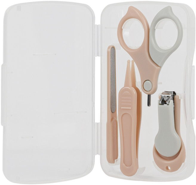 온비유 유아용 손톱깎이 4종 세트, 핑크, 1세트