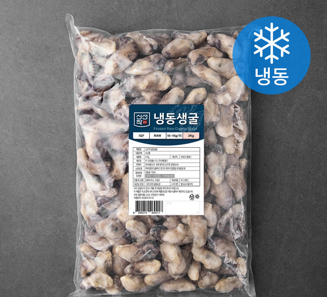 신선작 냉동생굴 IQF (냉동), 2kg, 1개