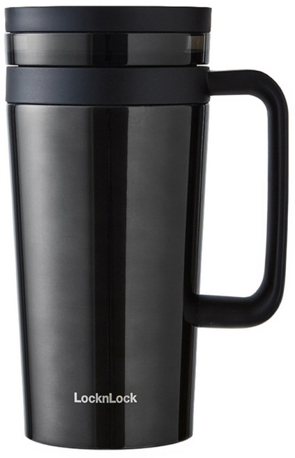 LocknLock 樂扣樂扣 手沖濾網咖啡杯, 尊爵黑, 580ml, 1個
