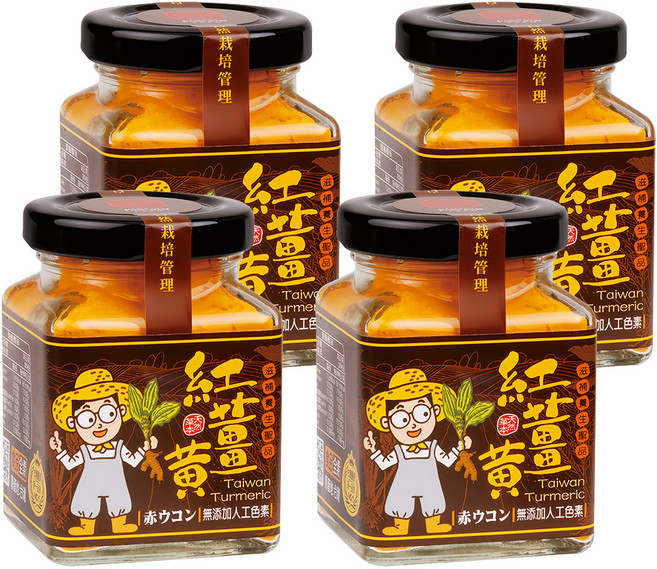 豐滿生技 博士有機紅薑黃粉, 50g, 4罐