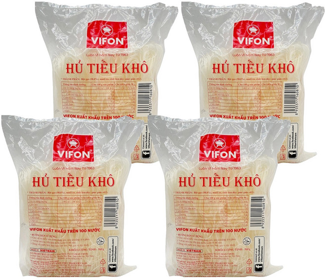 BiCH-CHI Bipon Hủ Tiếu 米線 2mm, 4個, 500g