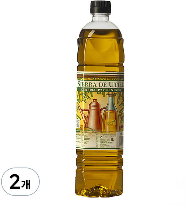 시에라데유티엘 엑스트라버진 올리브오일, 1L, 2개
