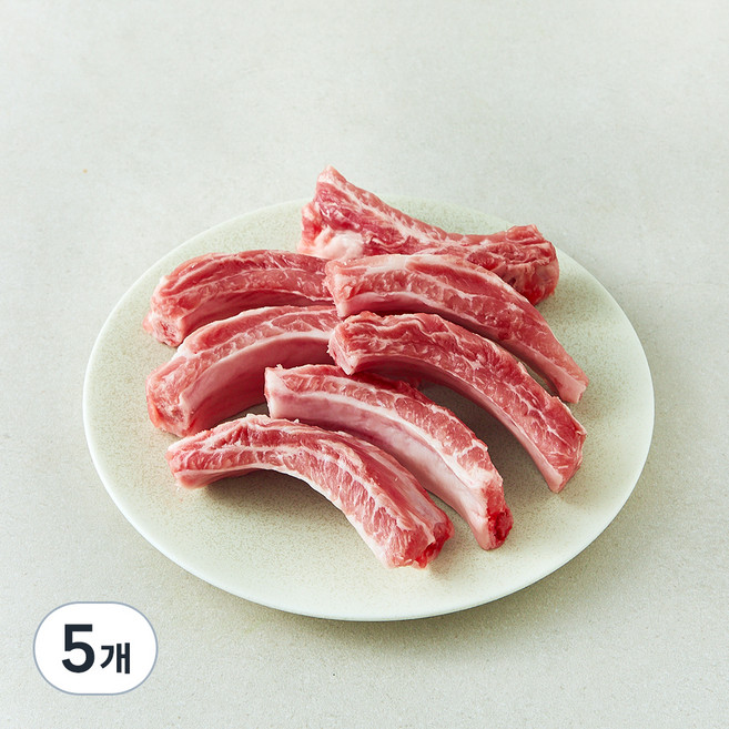선진 포크 한돈 등갈비 구이용 (냉장), 500g, 5개